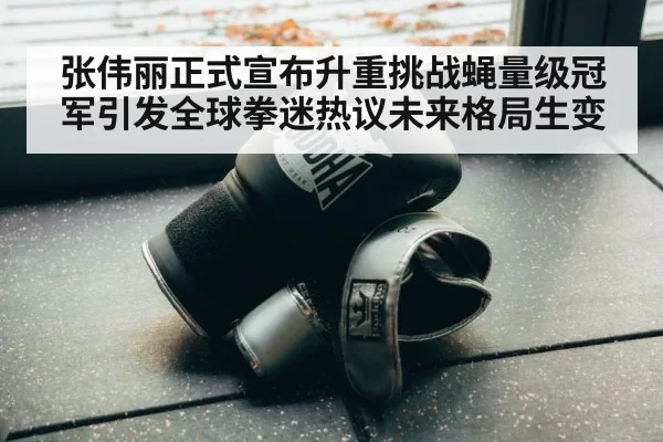 张伟丽正式宣布升重挑战蝇量级冠军引发全球拳迷热议未来格局生变